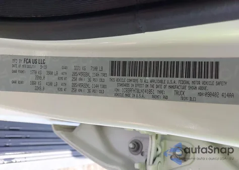 2020 Ram 1500 Limited 4X4 5'7 Box from USA, damaged, VIN 1C6SRFHT8LN141851